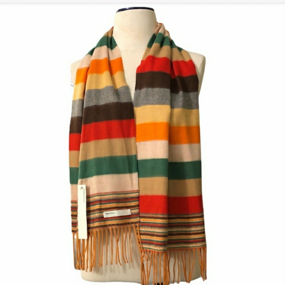 PERRY ELLIS Striped Knit Scarf NWT!